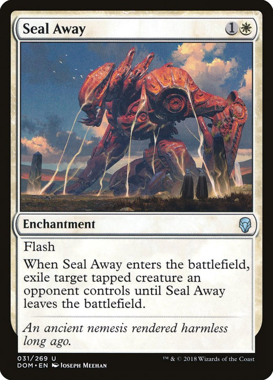 This Is An Image Of The Magic The Gathering Card Seal Away From The Set Dominaria - Designed By Artist Joseph Meehan