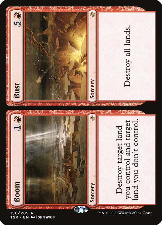 This Is An Image Of The Magic The Gathering Card Boom // Bust From The Set Time Spiral Remastered - Designed By Artist John Avon
