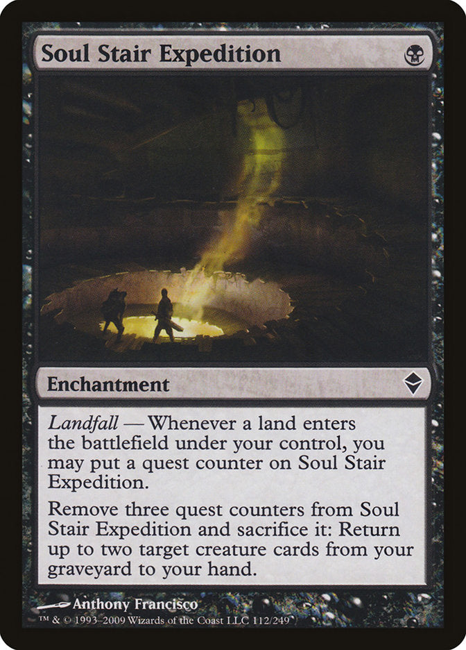 This Is An Image Of The Magic The Gathering Card Soul Stair Expedition From The Set Zendikar - Designed By Artist Anthony Francisco