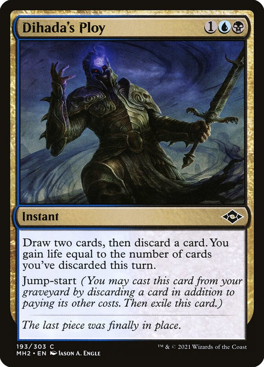 This Is An Image Of The Magic The Gathering Card Dihada's Ploy From The Set Modern Horizons 2 - Designed By Artist Jason A. Engle