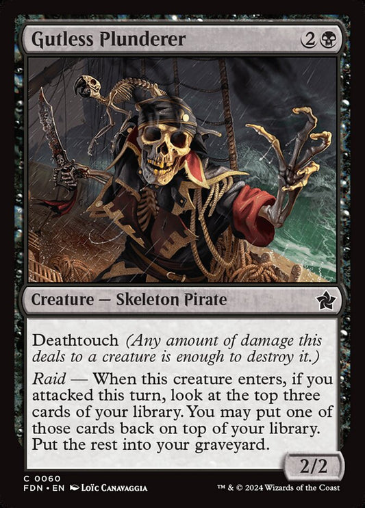 This Is An Image Of The Magic The Gathering Card Gutless Plunderer From The Set Foundations - Designed By Artist Loïc Canavaggia