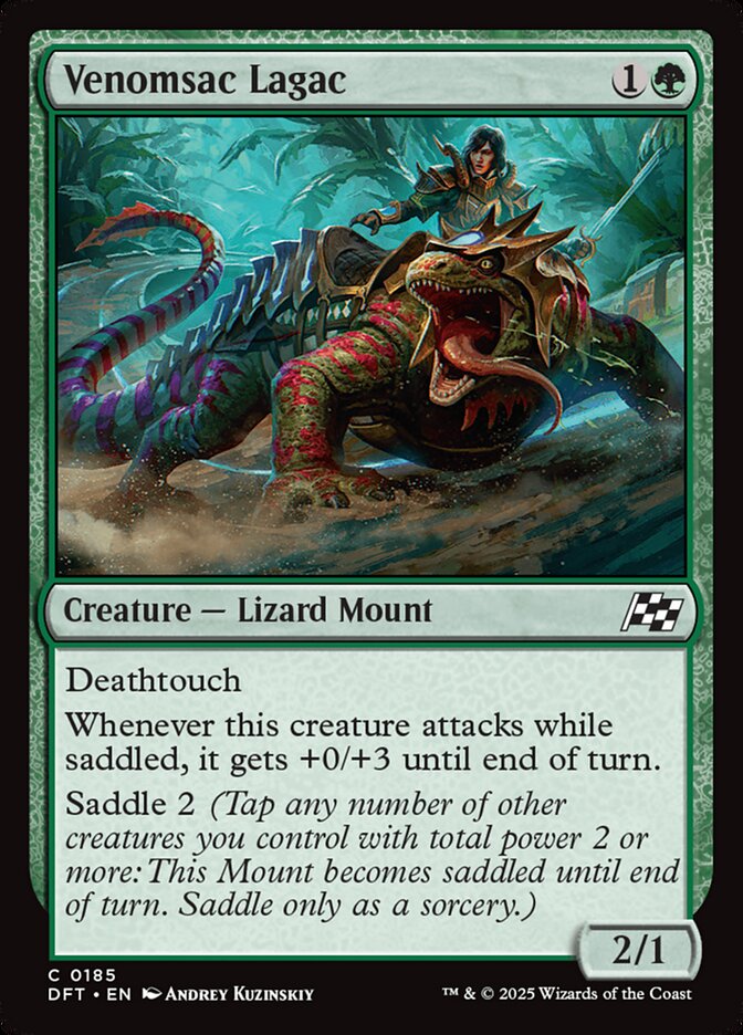 This Is An Image Of The Magic The Gathering Card Venomsac Lagac From The Set Aetherdrift - Designed By Artist Andrey Kuzinskiy