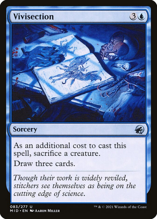 This Is An Image Of The Magic The Gathering Card Vivisection From The Set Innistrad: Midnight Hunt - Designed By Artist Aaron Miller