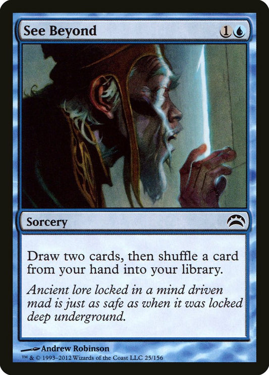 This Is An Image Of The Magic The Gathering Card See Beyond From The Set Planechase Anthology - Designed By Artist Andrew Robinson