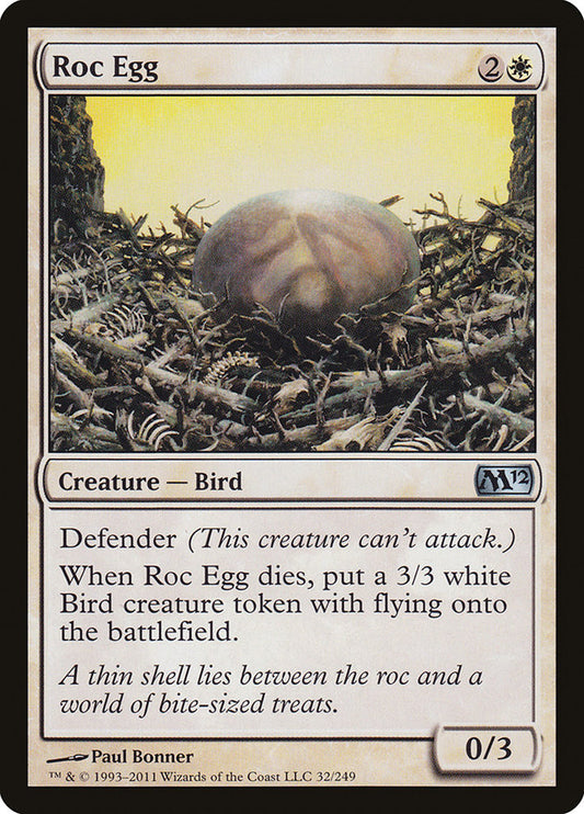 This Is An Image Of The Magic The Gathering Card Roc Egg From The Set Commander 2019 - Designed By Artist Paul Bonner