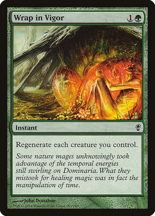 This Is An Image Of The Magic The Gathering Card Wrap in Vigor From The Set Conspiracy - Designed By Artist John Donahue