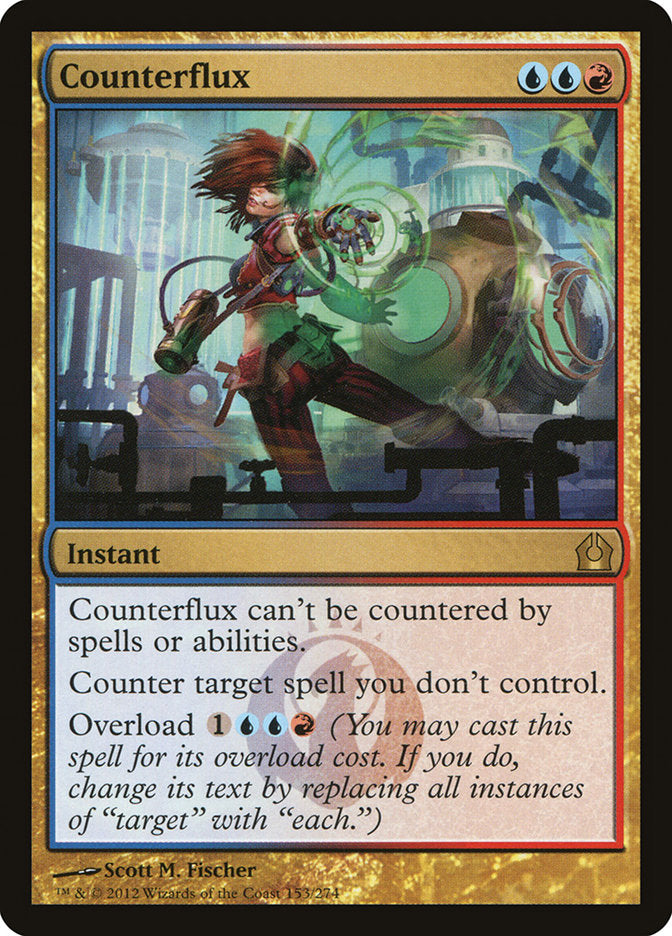 This Is An Image Of The Magic The Gathering Card Counterflux From The Set Commander 2015 - Designed By Artist Scott M. Fischer