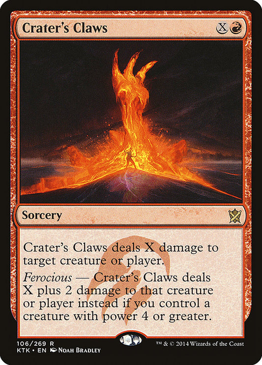 This Is An Image Of The Magic The Gathering Card Crater's Claws From The Set Khans of Tarkir - Designed By Artist Noah Bradley