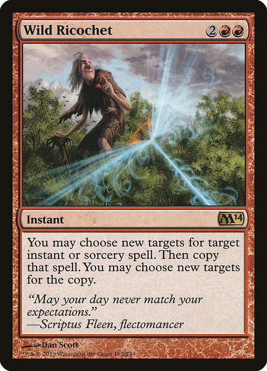 This Is An Image Of The Magic The Gathering Card Wild Ricochet From The Set Commander Legends - Designed By Artist Dan Murayama Scott