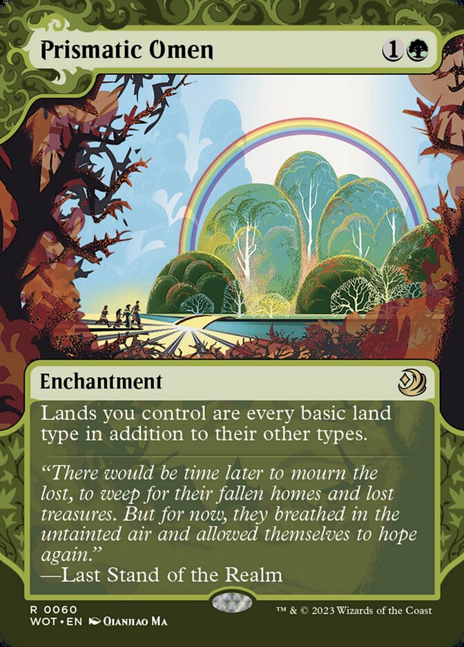 This Is An Image Of The Magic The Gathering Card Prismatic Omen From The Set Shadowmoor - Designed By Artist John Avon