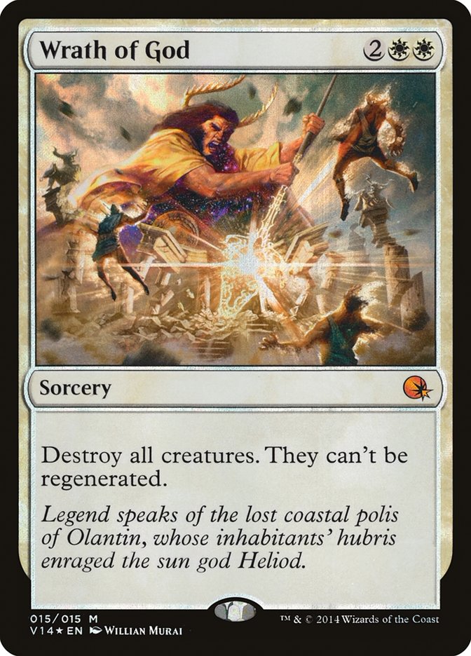 This Is An Image Of The Magic The Gathering Card Wrath of God From The Set Commander Masters - Designed By Artist Willian Murai