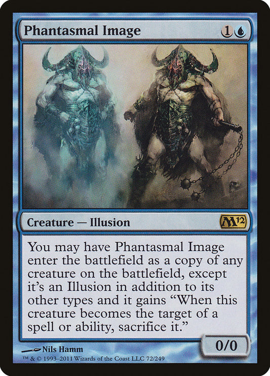 This Is An Image Of The Magic The Gathering Card Phantasmal Image From The Set Forgotten Realms Commander - Designed By Artist Nils Hamm