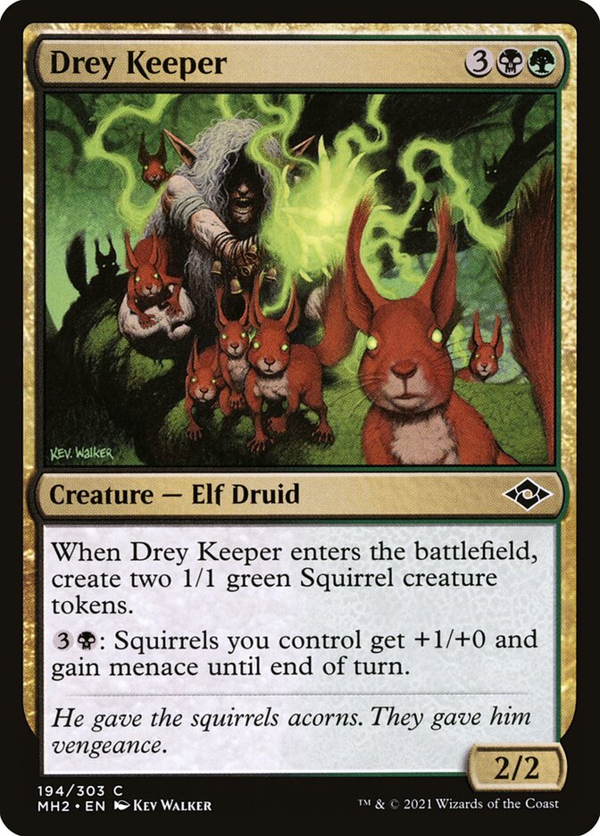 This Is An Image Of The Magic The Gathering Card Drey Keeper From The Set Modern Horizons 2 - Designed By Artist Kev Walker