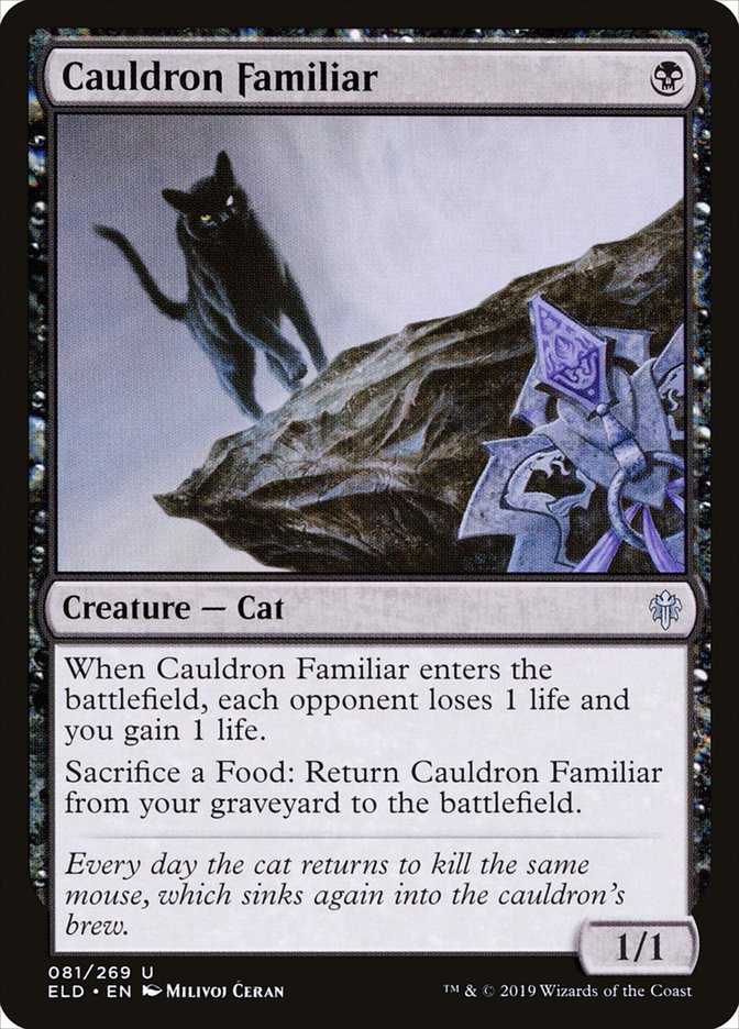 This Is An Image Of The Magic The Gathering Card Cauldron Familiar From The Set Jumpstart - Designed By Artist Milivoj Ćeran