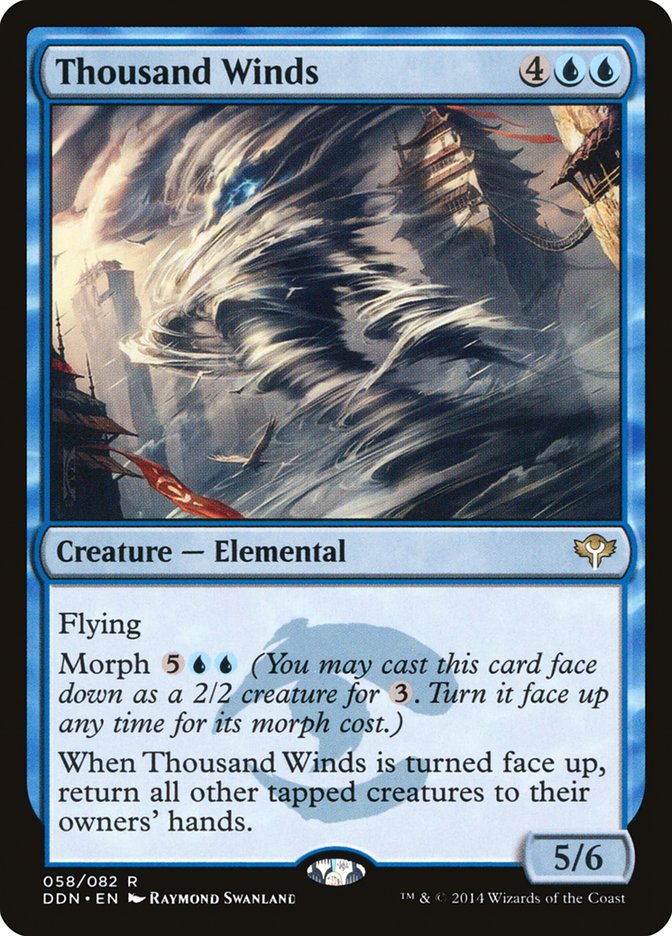 This Is An Image Of The Magic The Gathering Card Thousand Winds From The Set Commander 2019 - Designed By Artist Raymond Swanland