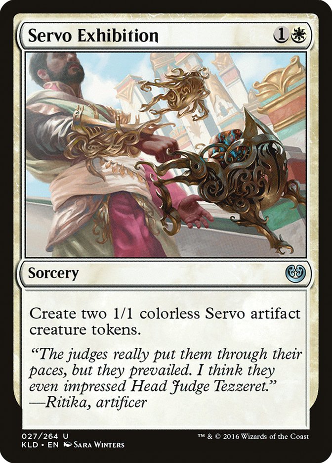 This Is An Image Of The Magic The Gathering Card Servo Exhibition From The Set Kaladesh - Designed By Artist Sara Winters