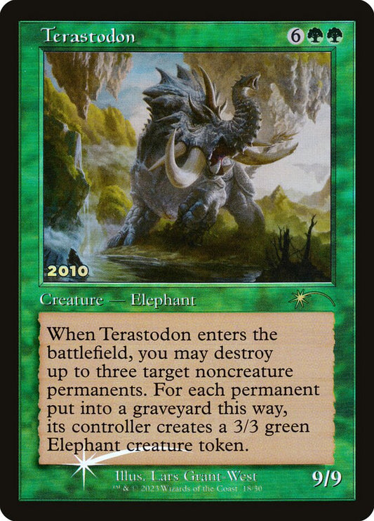 This Is An Image Of The Magic The Gathering Card Terastodon From The Set Commander 2021 - Designed By Artist Lars Grant-West