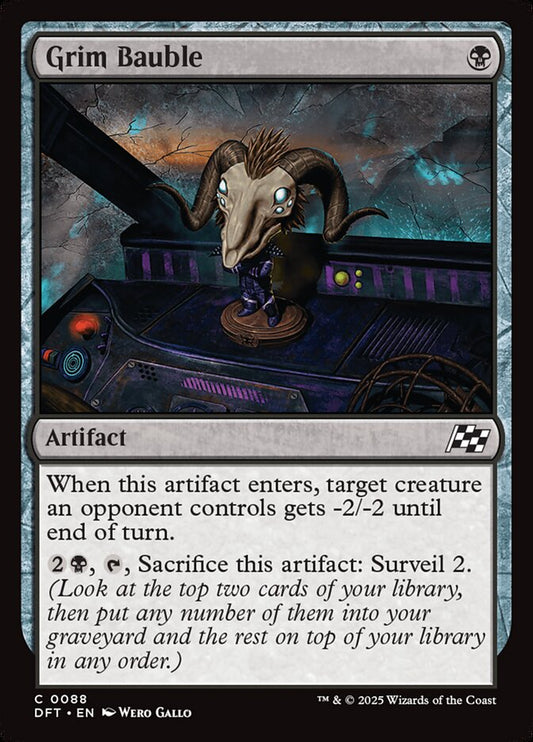 This Is An Image Of The Magic The Gathering Card Grim Bauble From The Set Aetherdrift - Designed By Artist Wero Gallo