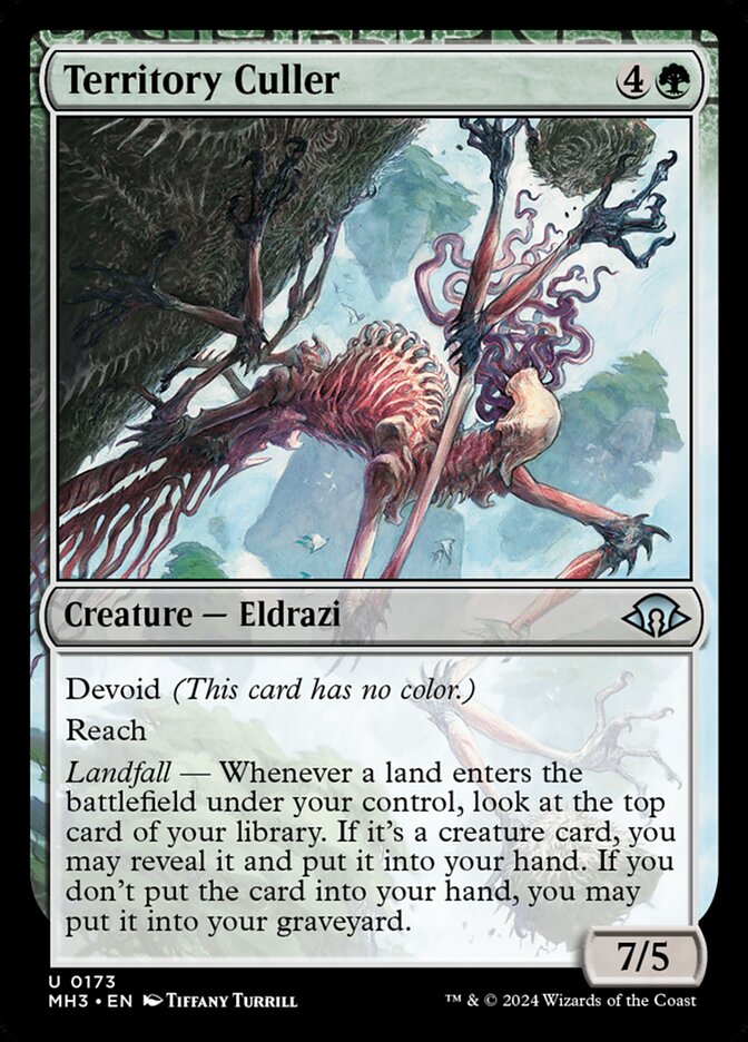 This Is An Image Of The Magic The Gathering Card Territory Culler From The Set Modern Horizons 3 - Designed By Artist Tiffany Turrill