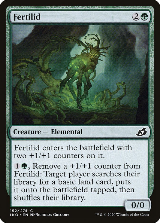 This Is An Image Of The Magic The Gathering Card Fertilid From The Set March of the Machine Commander - Designed By Artist Wayne Reynolds
