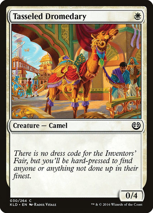 This Is An Image Of The Magic The Gathering Card Tasseled Dromedary From The Set Kaladesh - Designed By Artist Raoul Vitale