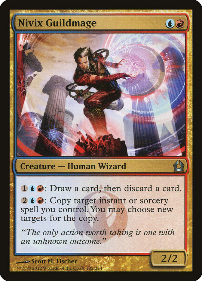 This Is An Image Of The Magic The Gathering Card Nivix Guildmage From The Set Commander 2017 - Designed By Artist Scott M. Fischer