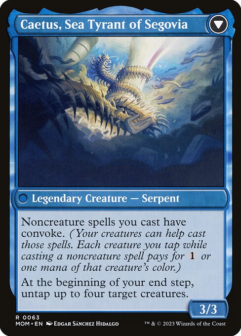 Invasion of Segovia // Caetus, Sea Tyrant of Segovia - FOIL