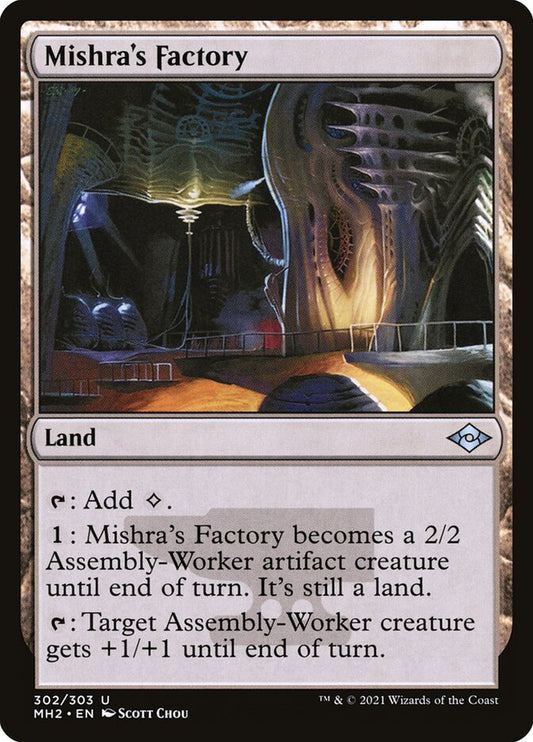 This Is An Image Of The Magic The Gathering Card Mishra's Factory From The Set Dominaria Remastered - Designed By Artist Scott Chou