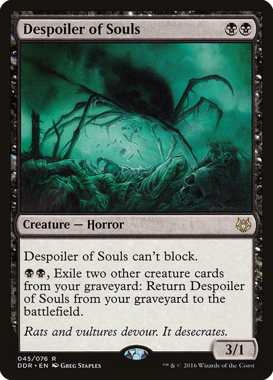 This Is An Image Of The Magic The Gathering Card Despoiler of Souls From The Set Duel Decks: Nissa vs. Ob Nixilis - Designed By Artist Greg Staples