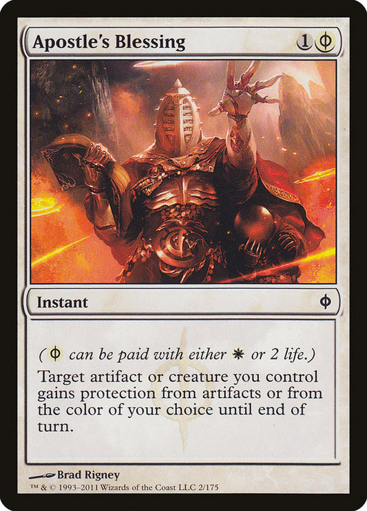 This Is An Image Of The Magic The Gathering Card Apostle's Blessing From The Set Modern Masters 2015 - Designed By Artist Brad Rigney