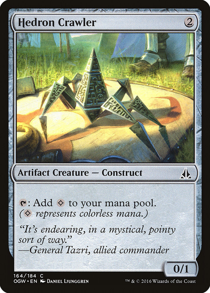 This Is An Image Of The Magic The Gathering Card Hedron Crawler From The Set Oath of the Gatewatch - Designed By Artist Daniel Ljunggren