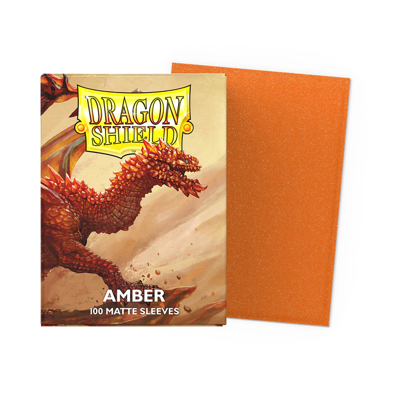 Matte Amber - Dragonshield - 100 Standard Size Sleeves