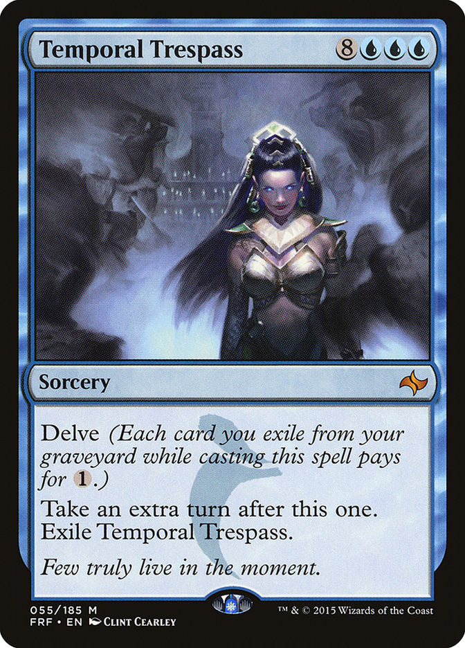 This Is An Image Of The Magic The Gathering Card Temporal Trespass From The Set Fate Reforged - Designed By Artist Clint Cearley