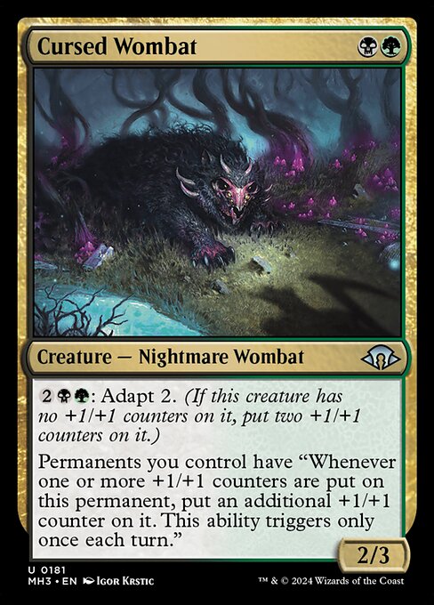 Cursed Wombat - FOIL