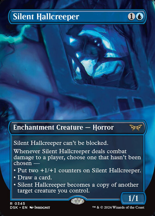 This Is An Image Of The Magic The Gathering Card Silent Hallcreeper From The Set Duskmourn: House of Horror - Designed By Artist Joshua Raphael