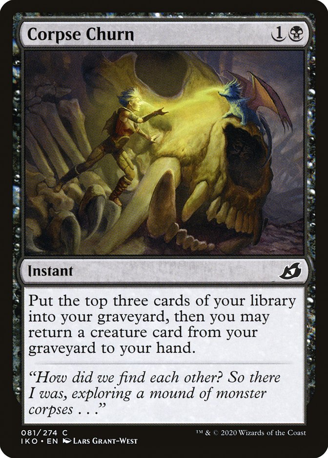 This Is An Image Of The Magic The Gathering Card Corpse Churn From The Set Ravnica: Clue Edition - Designed By Artist Lars Grant-West