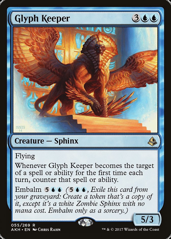 This Is An Image Of The Magic The Gathering Card Glyph Keeper From The Set Amonkhet - Designed By Artist Chris Rahn