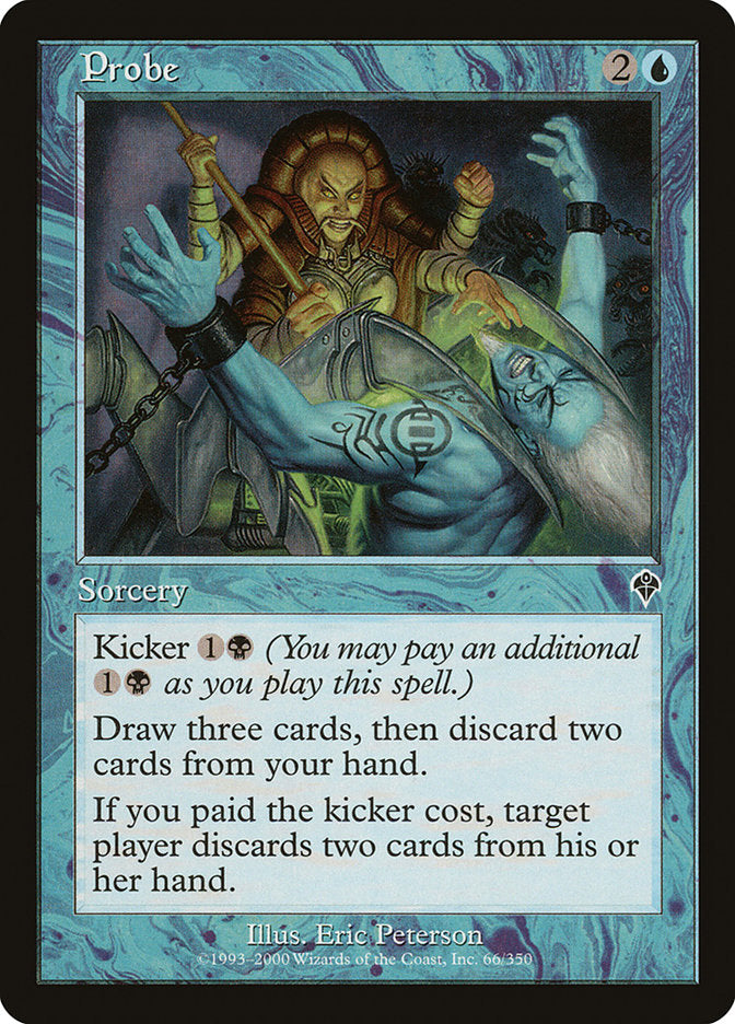 This Is An Image Of The Magic The Gathering Card Probe From The Set Invasion - Designed By Artist Eric Peterson