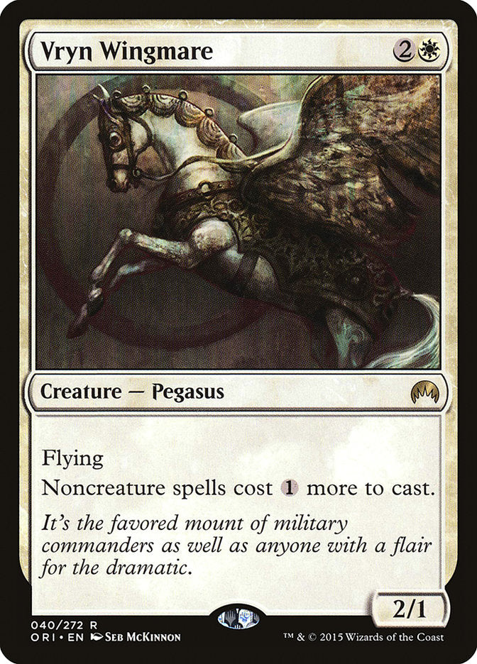 This Is An Image Of The Magic The Gathering Card Vryn Wingmare From The Set Core Set 2021 - Designed By Artist Seb McKinnon