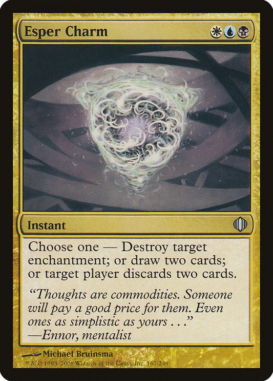 This Is An Image Of The Magic The Gathering Card Esper Charm From The Set Commander 2018 - Designed By Artist Michael Bruinsma