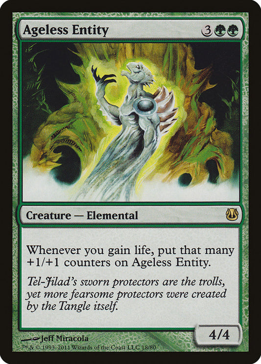 This Is An Image Of The Magic The Gathering Card Ageless Entity From The Set Commander 2021 - Designed By Artist Jeff Miracola