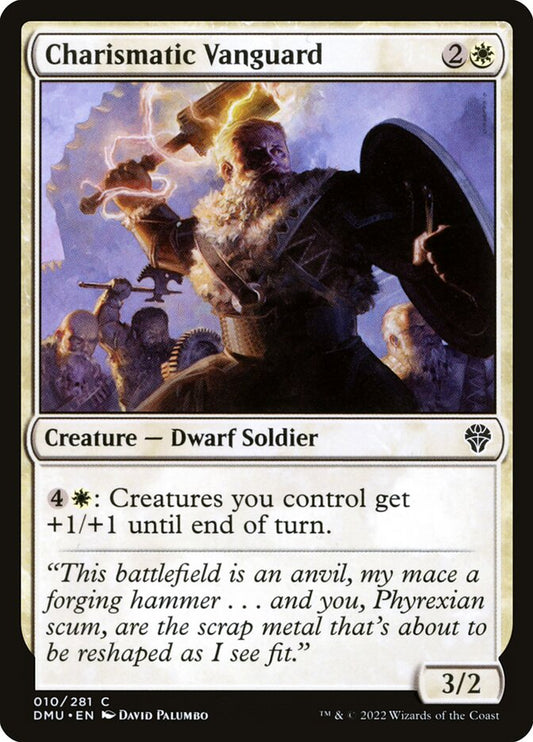 This Is An Image Of The Magic The Gathering Card Charismatic Vanguard From The Set Dominaria United - Designed By Artist David Palumbo