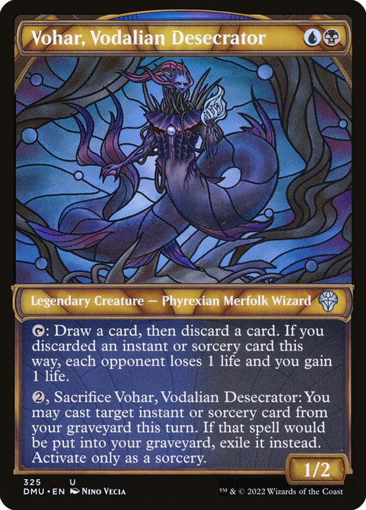 This Is An Image Of The Magic The Gathering Card Vohar, Vodalian Desecrator From The Set Dominaria United - Designed By Artist Daarken