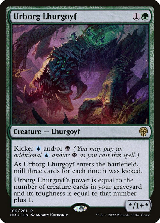 This Is An Image Of The Magic The Gathering Card Urborg Lhurgoyf From The Set Dominaria United - Designed By Artist Andrey Kuzinskiy