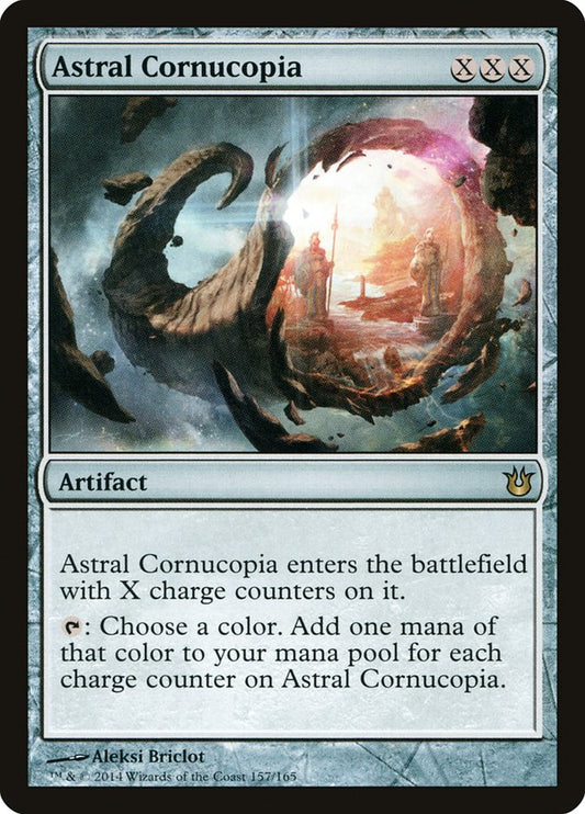This Is An Image Of The Magic The Gathering Card Astral Cornucopia From The Set Commander Anthology Volume II - Designed By Artist Aleksi Briclot