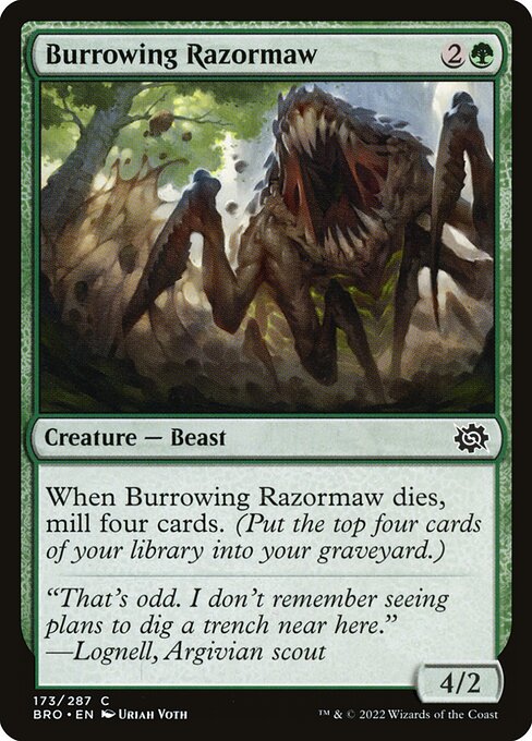Burrowing Razormaw - FOIL
