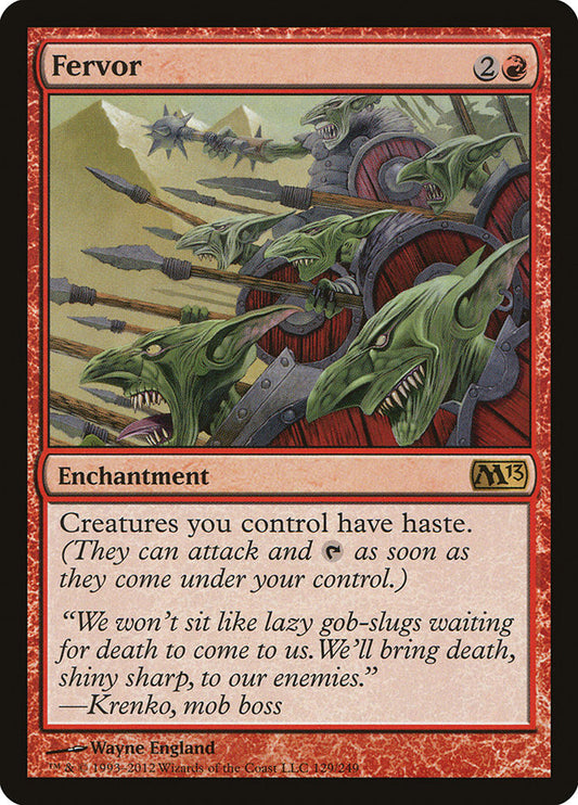 This Is An Image Of The Magic The Gathering Card Fervor From The Set Magic 2013 - Designed By Artist Wayne England