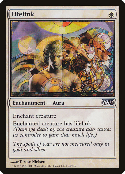 This Is An Image Of The Magic The Gathering Card Lifelink From The Set Magic 2012 - Designed By Artist Terese Nielsen