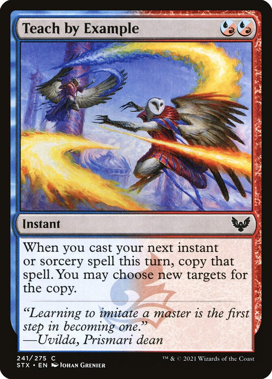 This Is An Image Of The Magic The Gathering Card Teach by Example From The Set Foundations - Designed By Artist Johan Grenier