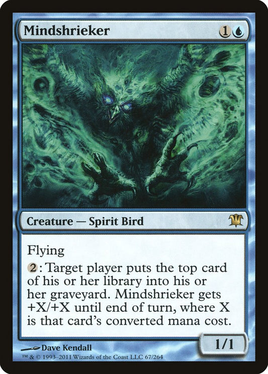 This Is An Image Of The Magic The Gathering Card Mindshrieker From The Set Innistrad - Designed By Artist Dave Kendall